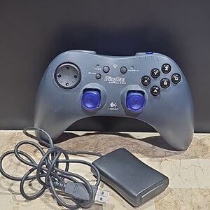 Logitech Wingman 2.4ghz‎ Cordless PC Controller Rumble Wireless Handheld Great
